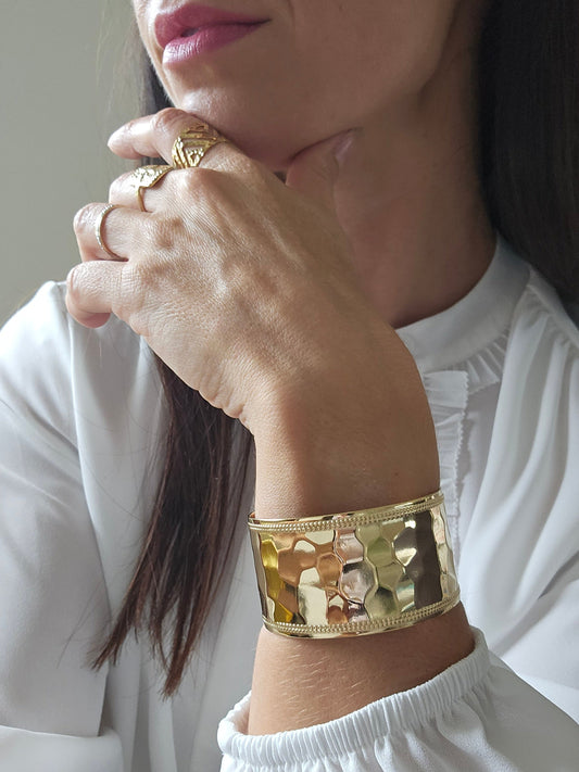 Bracelet Manchette GANJA Aztek Bijoux