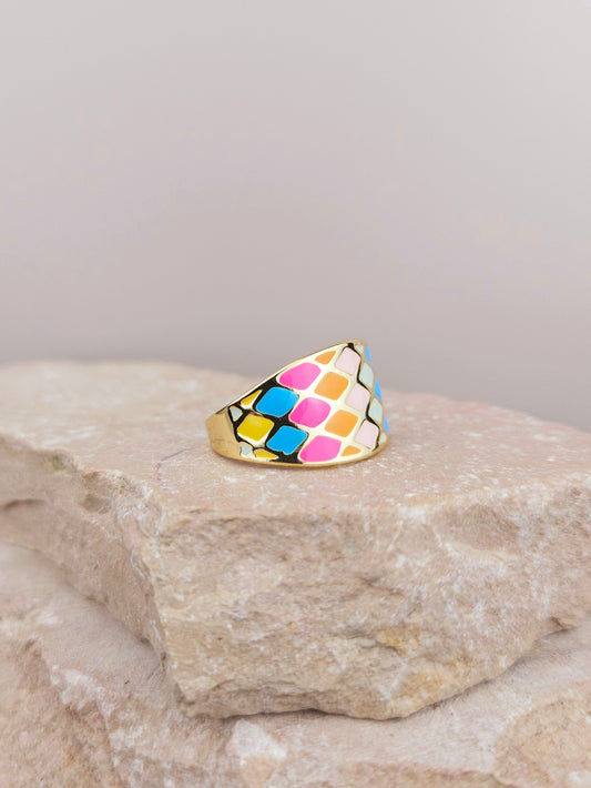 Bague ARLEQUIN Aztek Bijoux