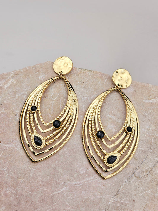 Boucles d'Oreilles OVALE Aztek Bijoux