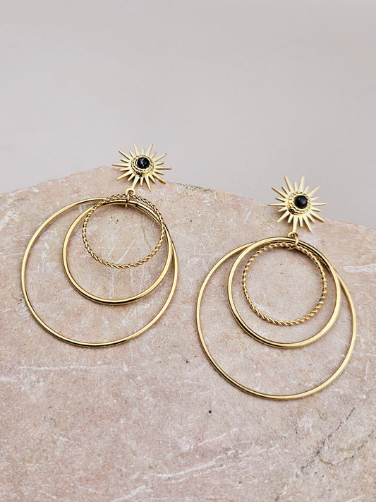 Boucles d'Oreilles TRIZA Aztek Bijoux