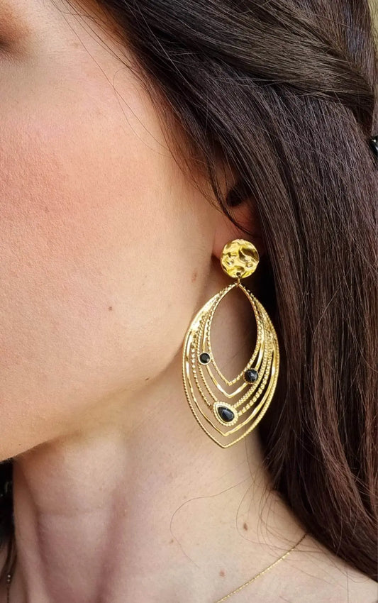 Boucle d'Oreille OVALE Aztek Bijoux