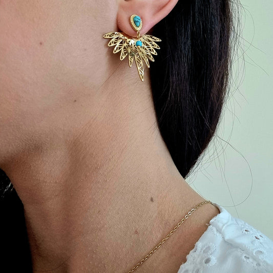 Boucle d'Oreille MAYA Aztek Bijoux