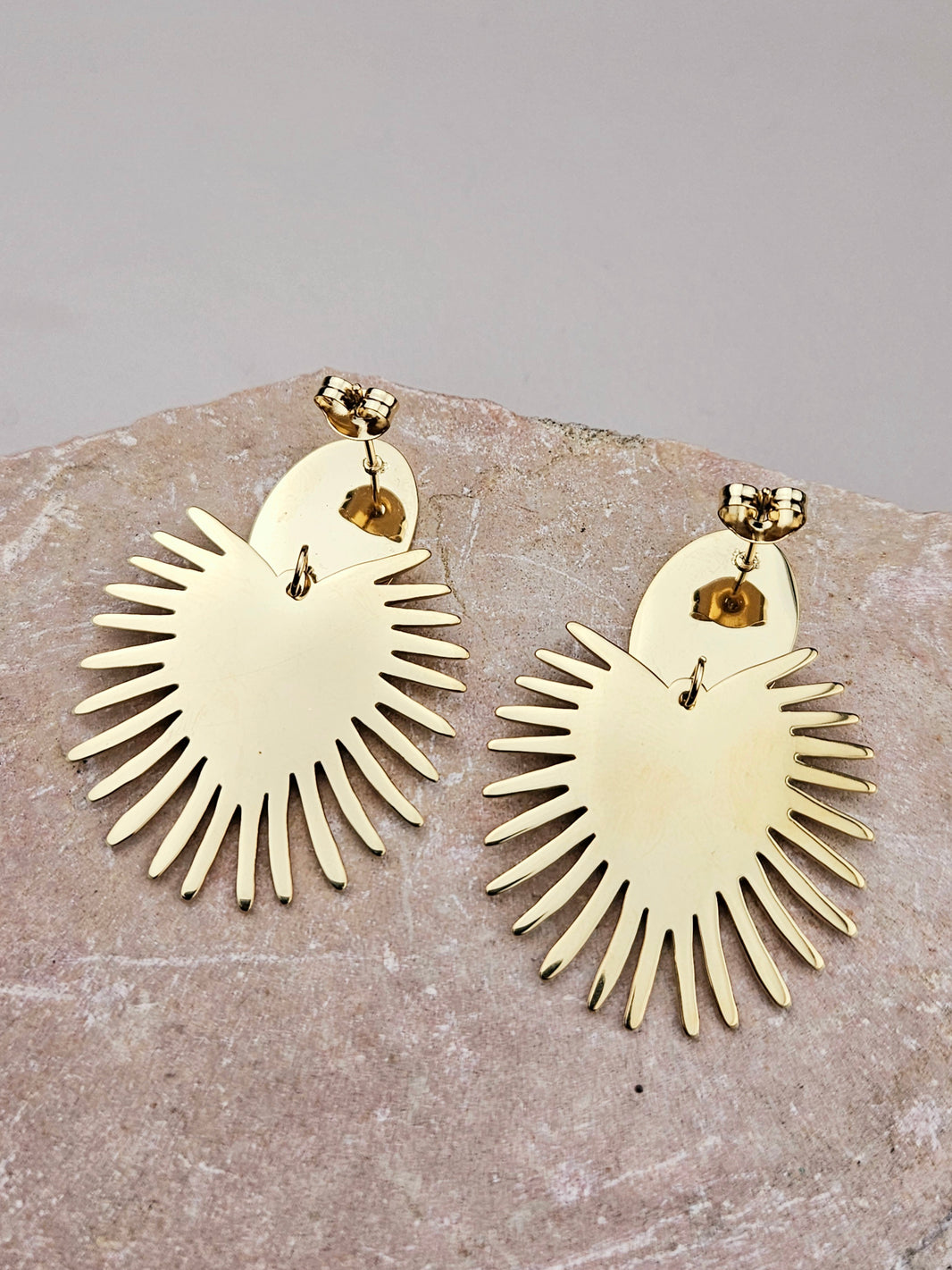 Boucles d’oreilles en acier inoxydable Naïade main image 1