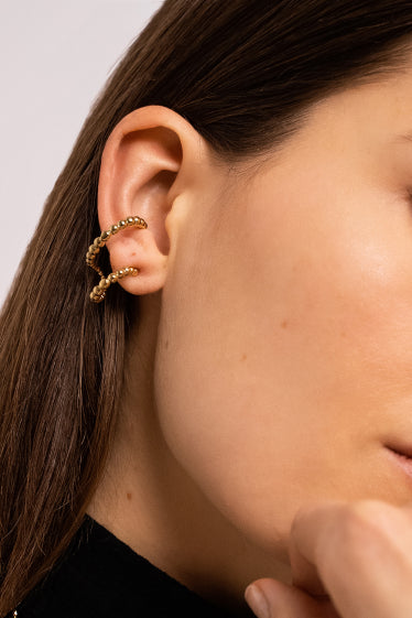 Boucles d'oreilles Elisa - Manchette d'oreilles effet bulle AZTEK Bijoux