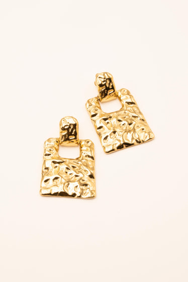 Boucles pendantes Shelly - 2 pièces martelées en acier inoxydable AZTEK Bijoux