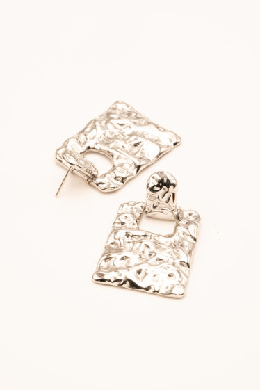 Boucles pendantes Shelly - 2 pièces martelées en acier inoxydable AZTEK Bijoux